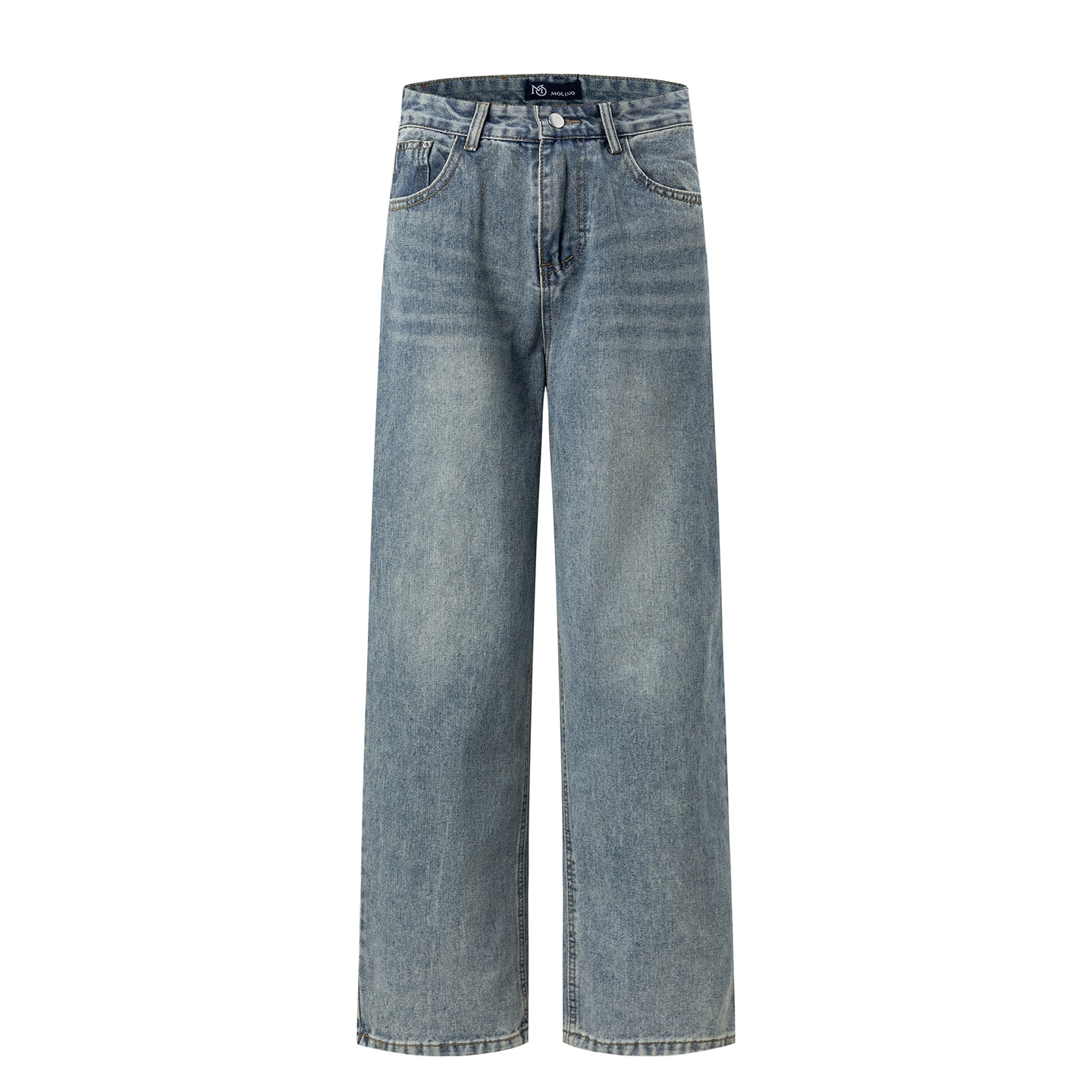 Mo.JEANS | กางเกงยีนส์ ทรงหลวม กระบอกกลาง สไตล์ Basic Jeans มี 13 สี (S-6XL) #MO8003